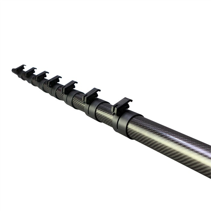 10m teleskopická tyč z uhlíkových vláken
